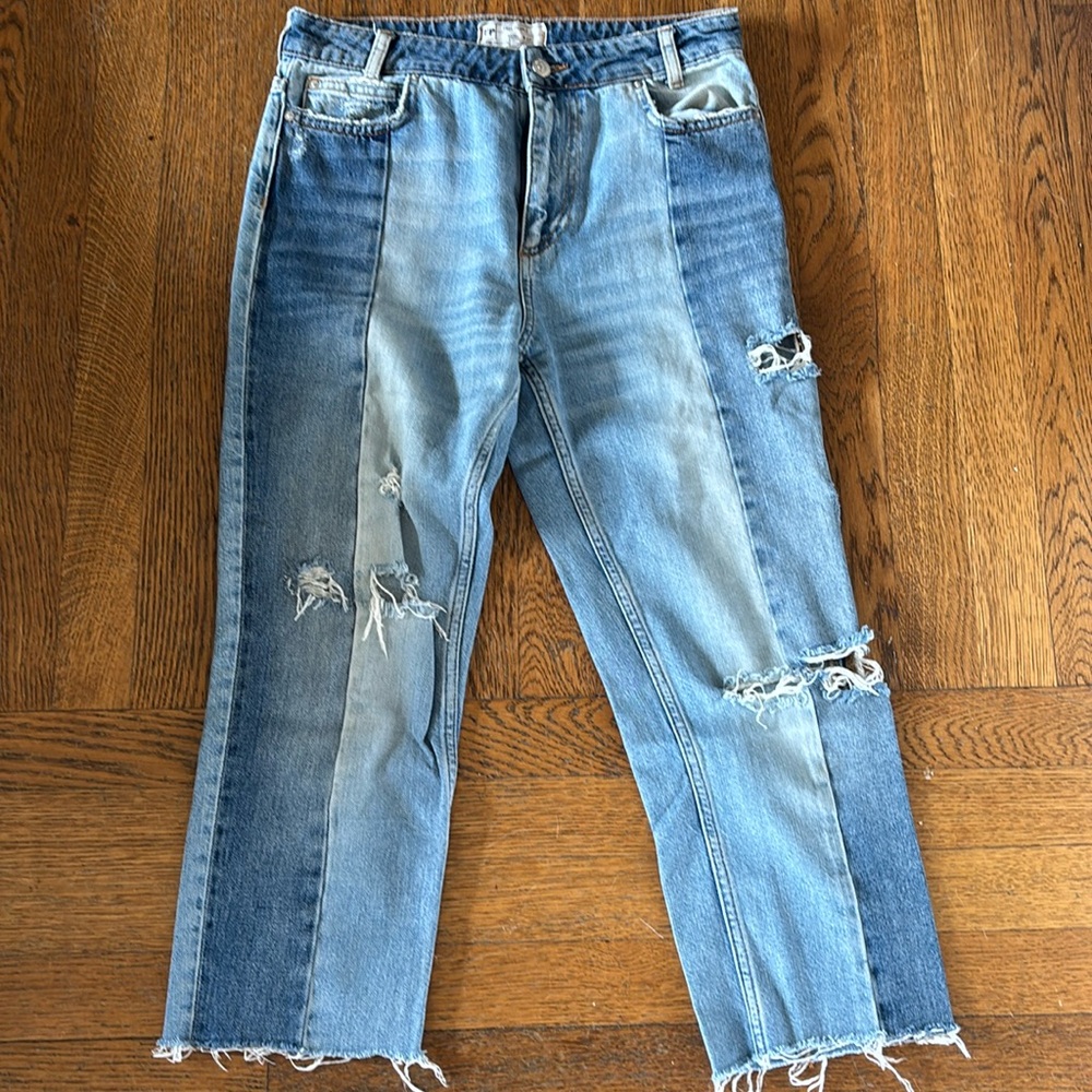 Free People Two Toned Jeans sz 27